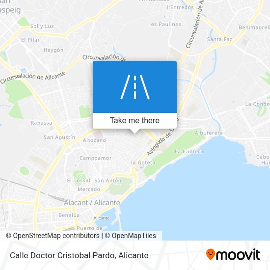 Calle Doctor Cristobal Pardo map
