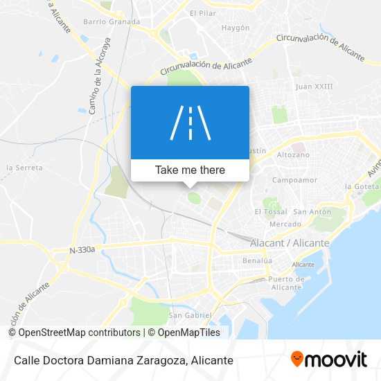 Calle Doctora Damiana Zaragoza map