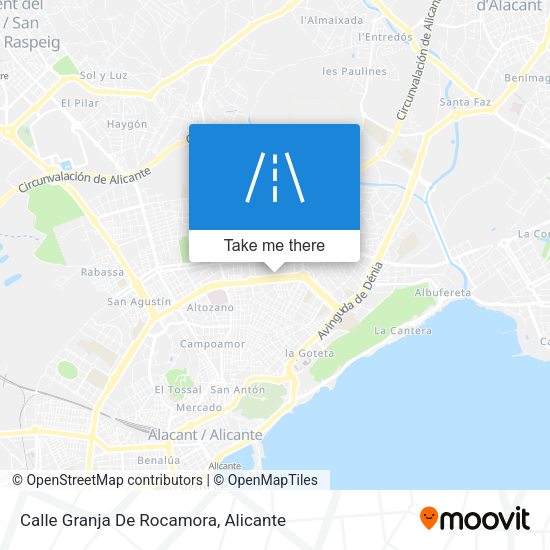 Calle Granja De Rocamora map