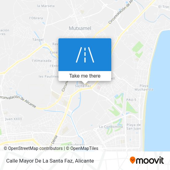 Calle Mayor De La Santa Faz map
