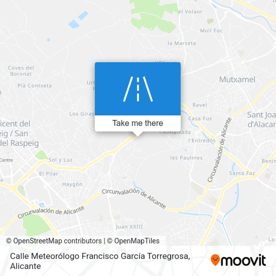 Calle Meteorólogo Francisco García Torregrosa map