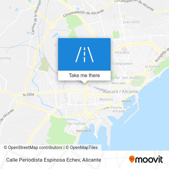 Calle Periodista Espinosa Echev map