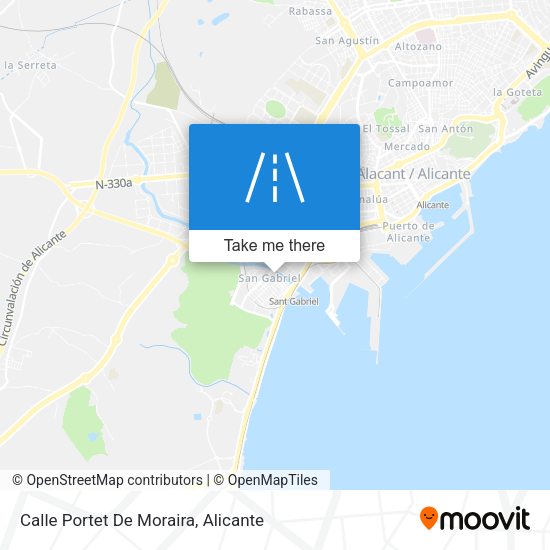Calle Portet De Moraira map