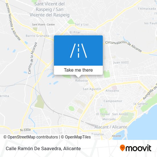 Calle Ramón De Saavedra map