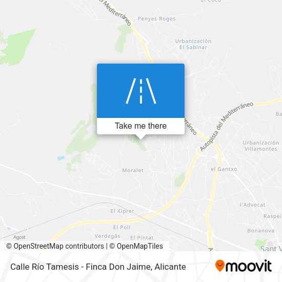 Calle Río Tamesis - Finca Don Jaime map