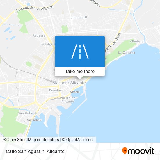 Calle San Agustín map