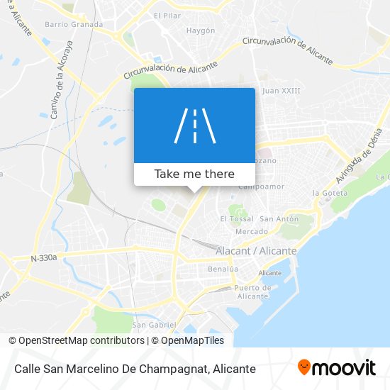 mapa Calle San Marcelino De Champagnat