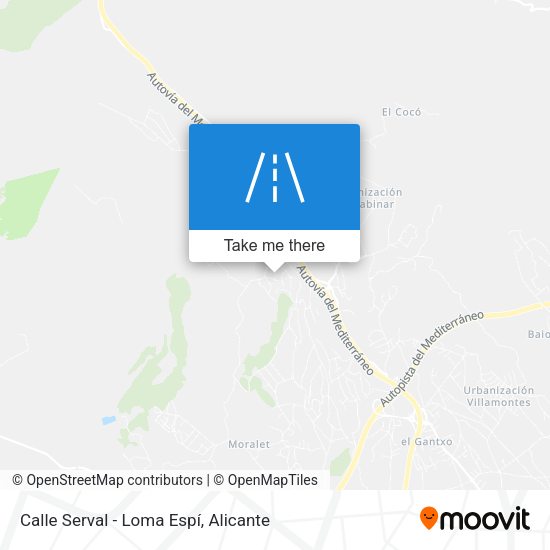 Calle Serval - Loma Espí map