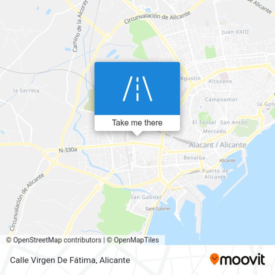 Calle Virgen De Fátima map