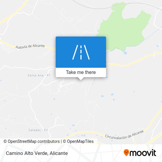 Camino Alto Verde map