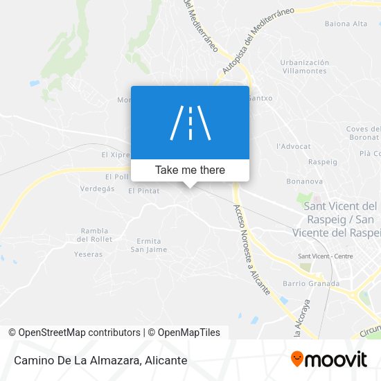 Camino De La Almazara map