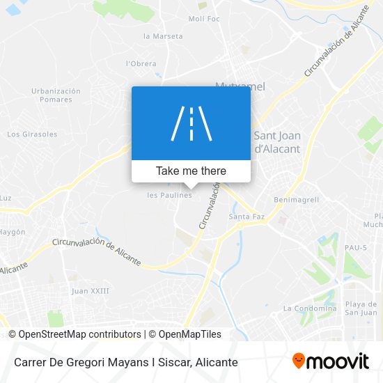 Carrer De Gregori Mayans I Siscar map