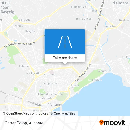 Carrer Polop map