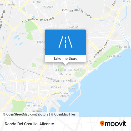 Ronda Del Castillo map