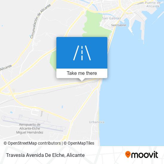 mapa Travesía Avenida De Elche