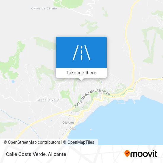 Calle Costa Verde map