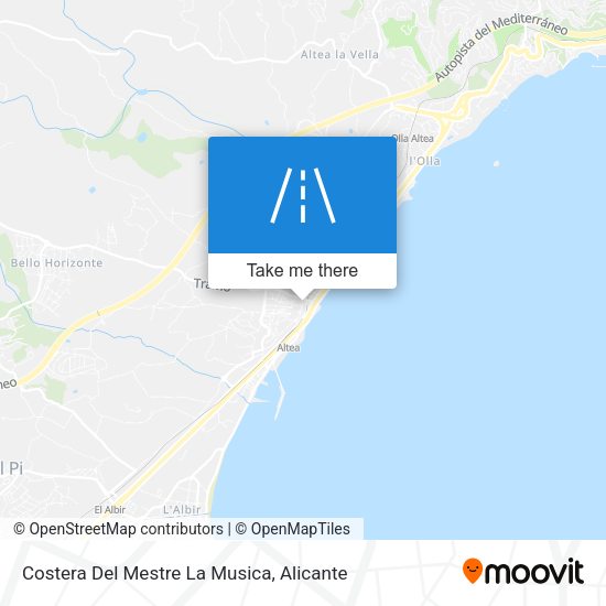 Costera Del Mestre La Musica map