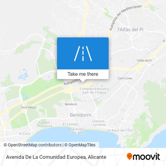 mapa Avenida De La Comunidad Europea