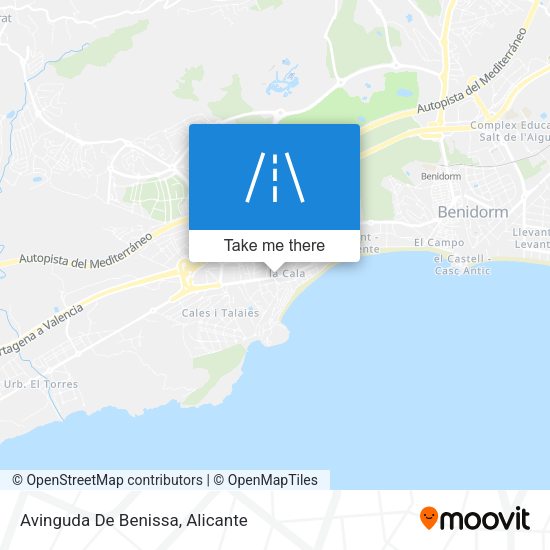 Avinguda De Benissa map