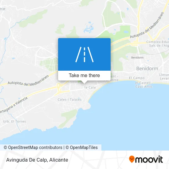 Avinguda De Calp map