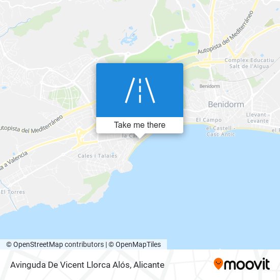 mapa Avinguda De Vicent Llorca Alós