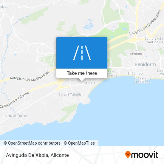 Avinguda De Xàbia map