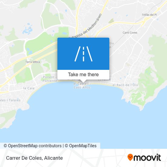 Carrer De Coles map