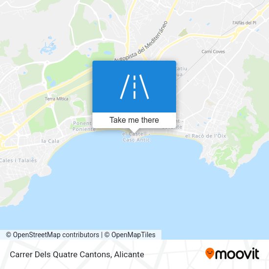 Carrer Dels Quatre Cantons map
