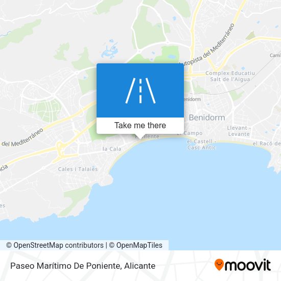 Paseo Marítimo De Poniente map