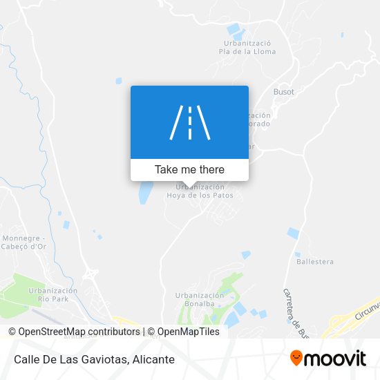 Calle De Las Gaviotas map