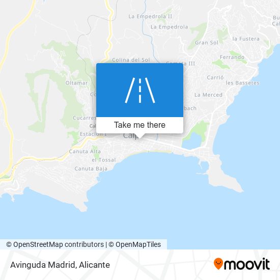 mapa Avinguda Madrid