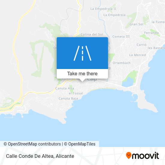 Calle Conde De Altea map