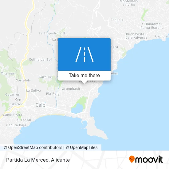Partida La Merced map