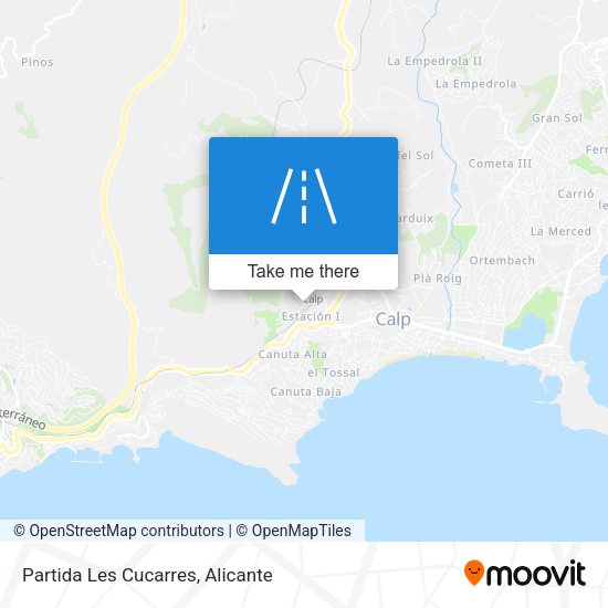 Partida Les Cucarres map