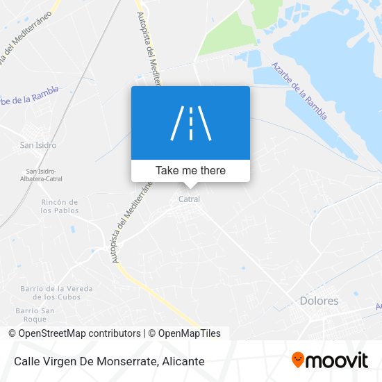 Calle Virgen De Monserrate map