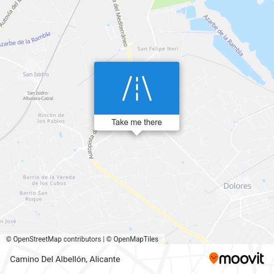 Camino Del Albellón map