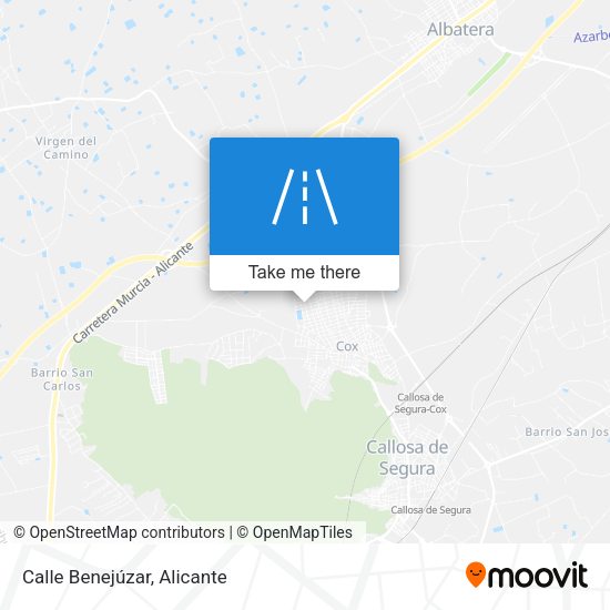 Calle Benejúzar map