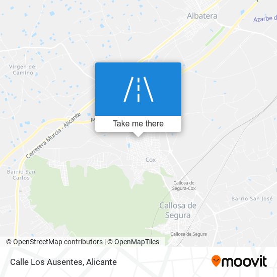 Calle Los Ausentes map