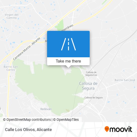 Calle Los Olivos map