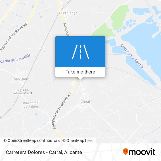 Carretera Dolores - Catral map