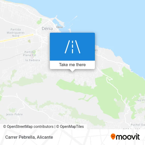 Carrer Pebrella map