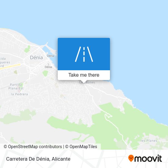 Carretera De Dénia map