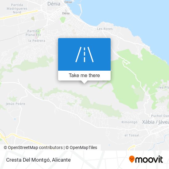 Cresta Del Montgó map