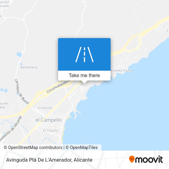 Avinguda Plà De L'Amerador map