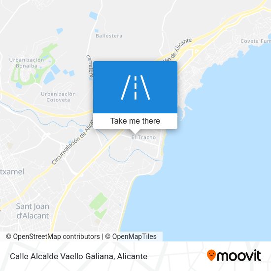 Calle Alcalde Vaello Galiana map