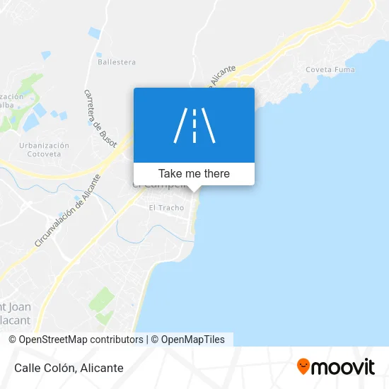Calle Colón map