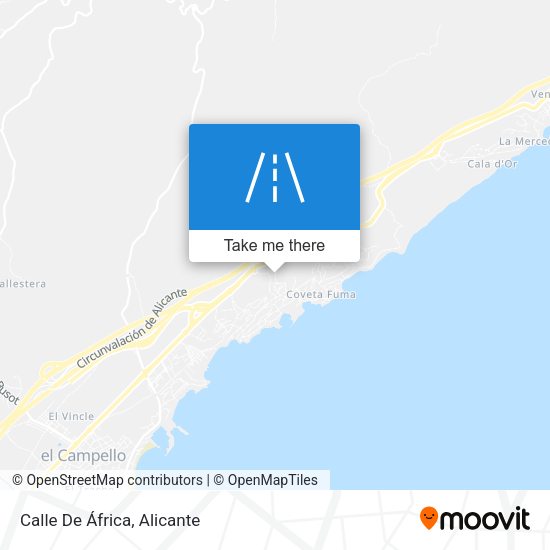Calle De África map