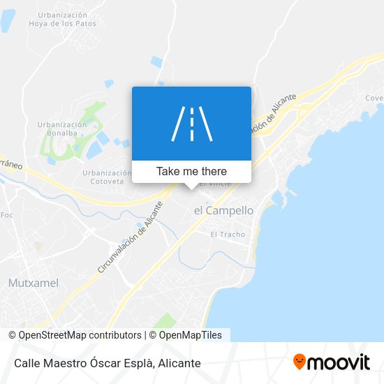Calle Maestro Óscar Esplà map