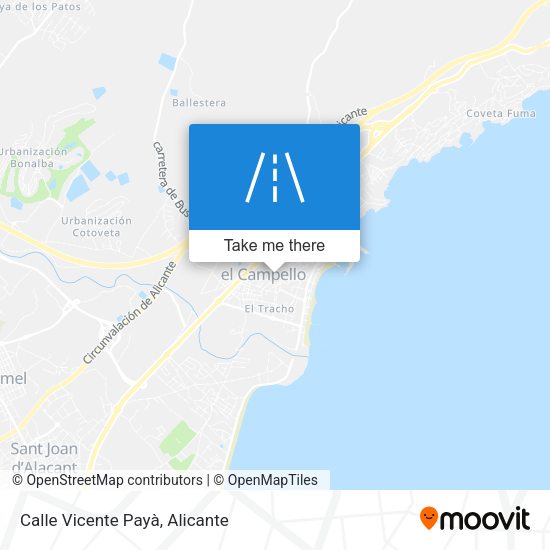 Calle Vicente Payà map