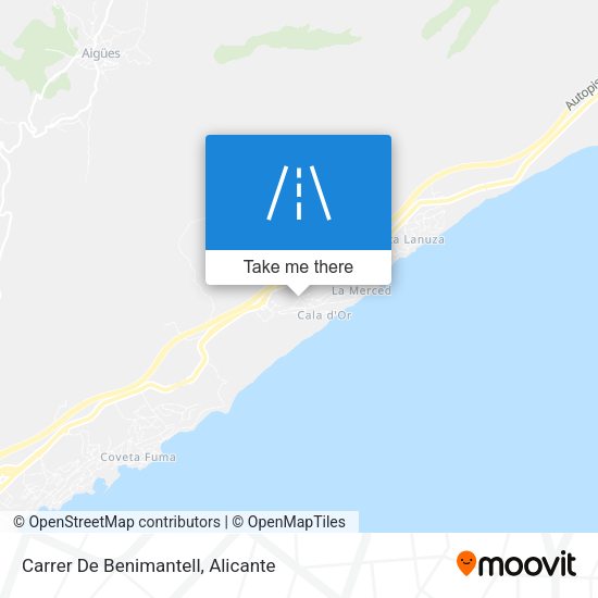 Carrer De Benimantell map